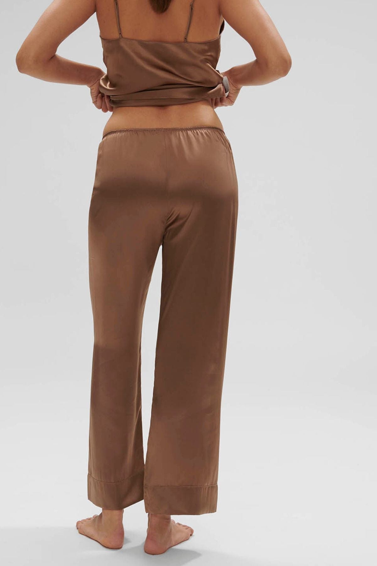 Simone Perele Short Dream Silk Pant - Light Brown