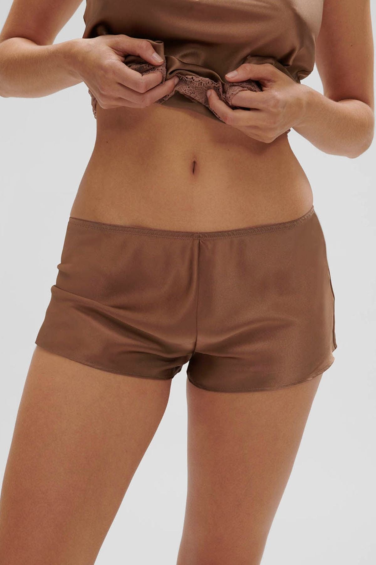 Simone Perele Short Macchiato / XS Dream Silk Short - Light Brown