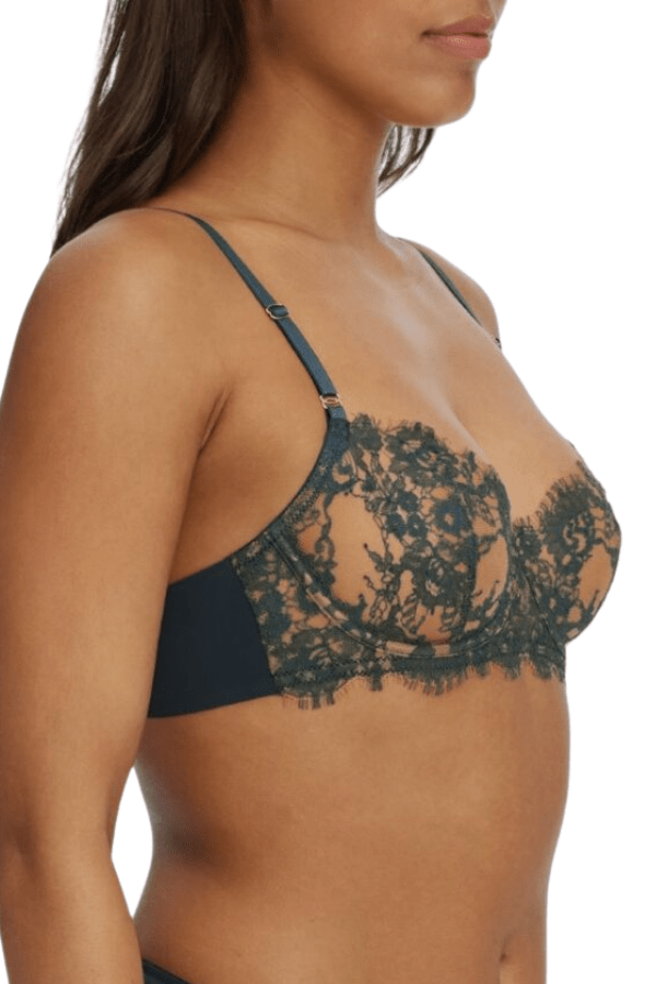 Skarlett Blue Balcony Entice Balconette Bra - Deep Sea