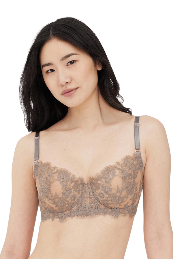 Skarlett Blue Balcony Entice Balconette Bra - Grey