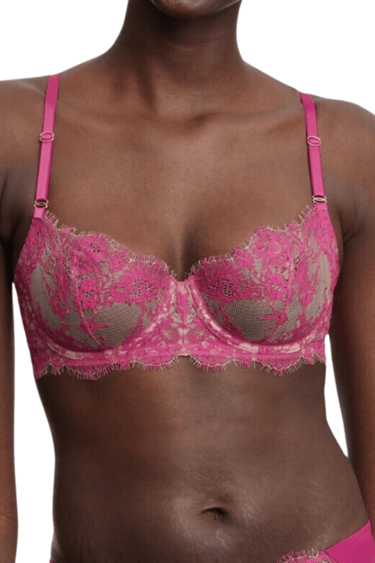 Entice Balconette Bra - Pink Berry