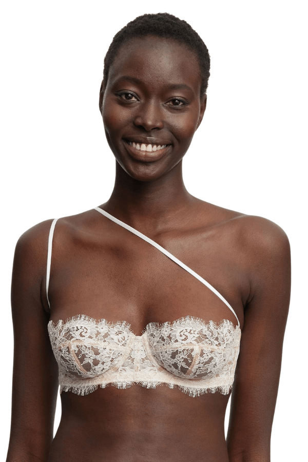 Entice Lace Strapless Bra - White - Chérie Amour