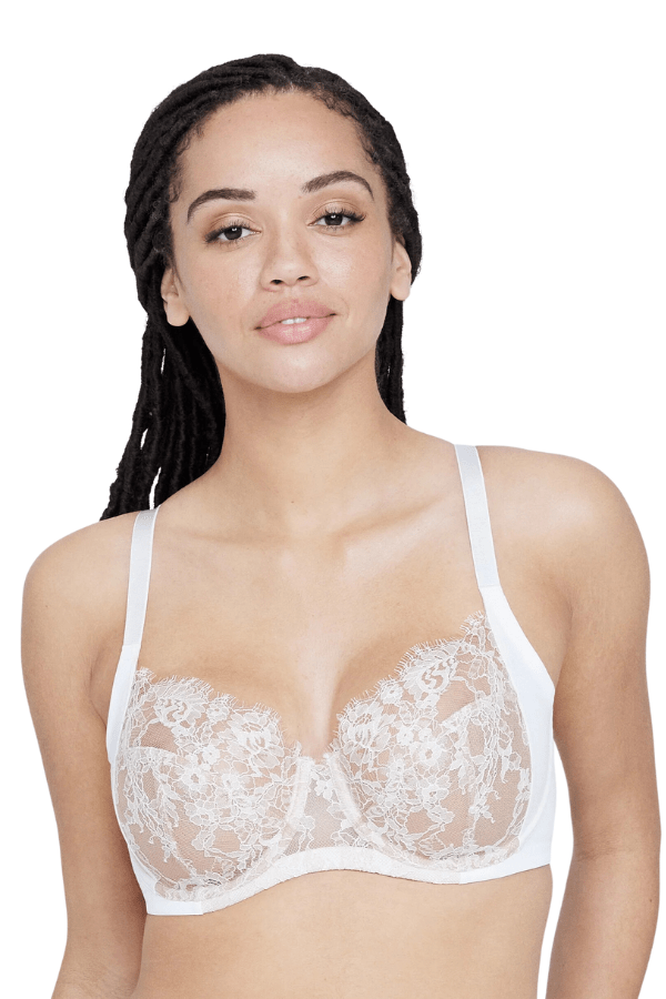 Skarlett Blue Balcony Entice Side Support Balconette Bra - White