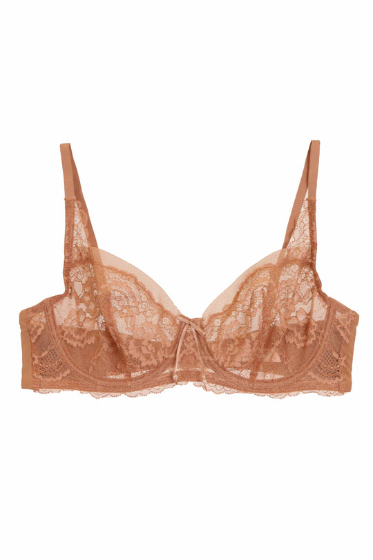 Minx Lace Balconette Bra - Neutral