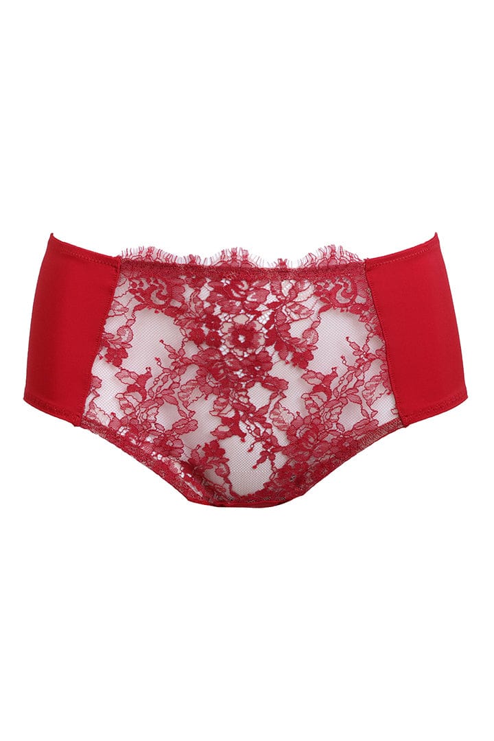 Sexy V-Shaped Lace Panties For Women Cut Out Underwear Scallop Trim Strappy  Thongs Cheeky Floral Briefs G-Strings Hipsters