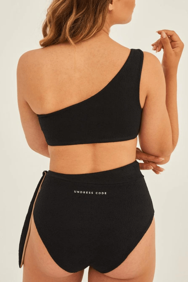 Undress Code Bikini Bottom Perfectly Imperfect Bikini Bottom - Black