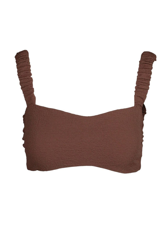 Good Luck Charm Bikini Top - Brown
