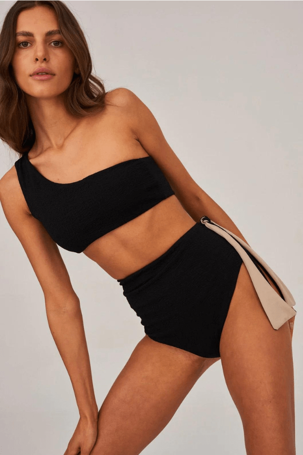 Undress Code Top Perfectly Imperfect Bikini Top - Black