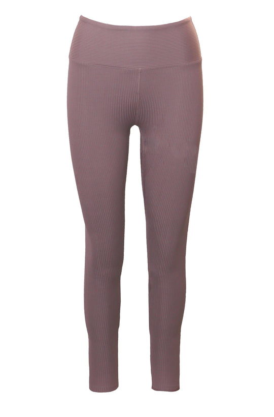 Ribbed High High Legging - Brown