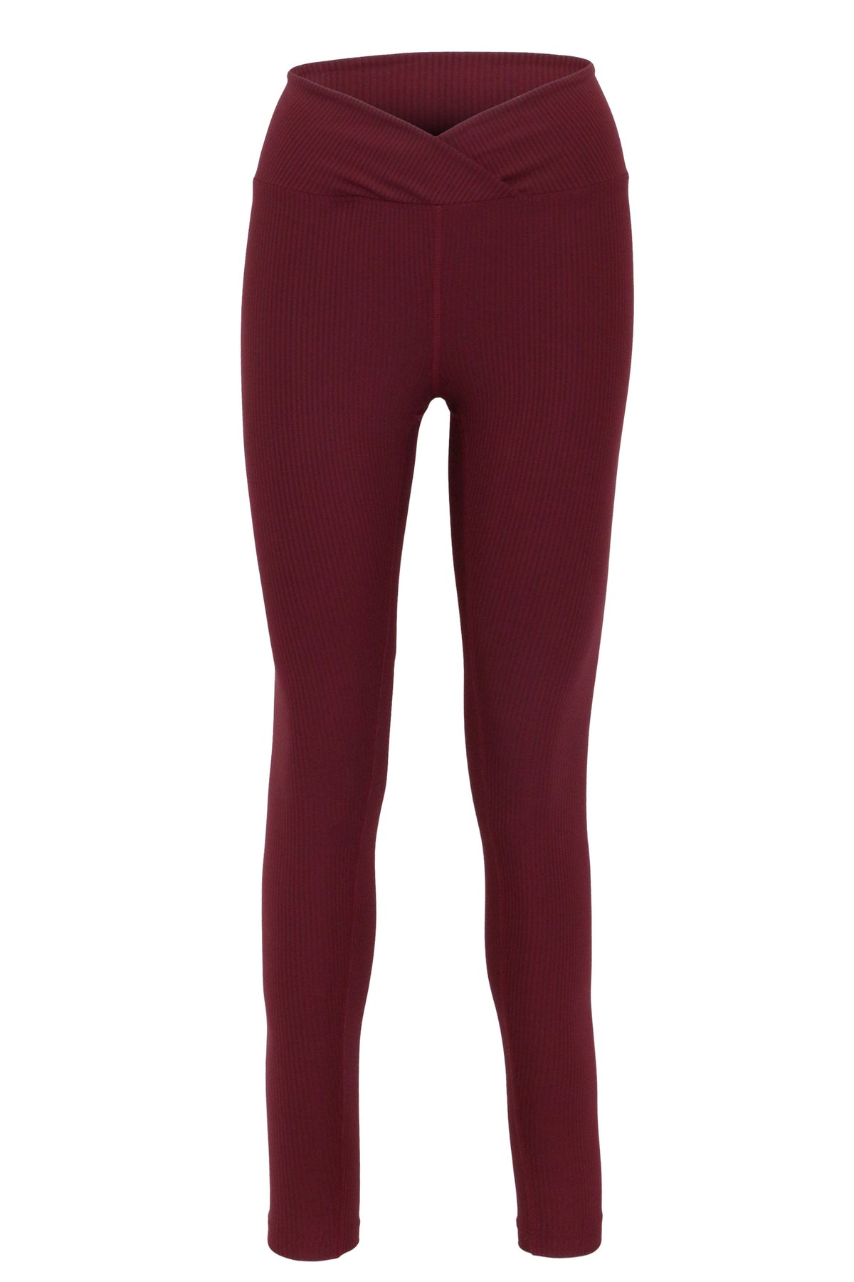 Year of Ours Activewear Dark Cherry / S Ribbed Veronica Legging - Dark Cherry