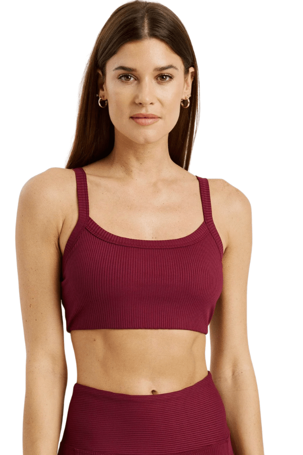 Year of Ours Bralette Ribbed Bralette 2.0 - Dark Cherry