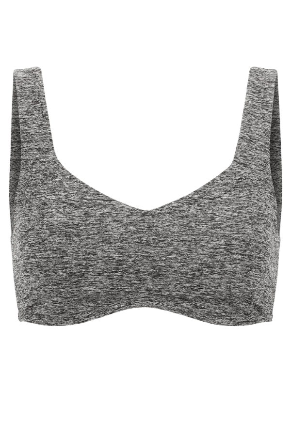 Year of Ours Swimwear Heather Grey / S The Isadora Bra - Heather Grey