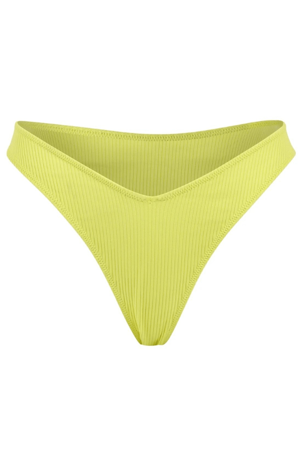 Year of Ours Swimwear Jess Bikini Bottom - Lime