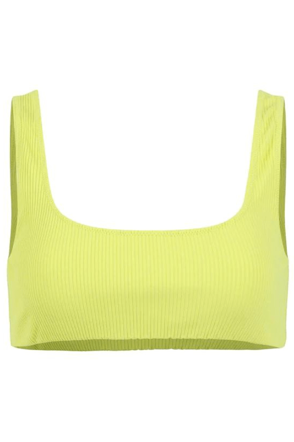 Year of Ours Swimwear Julianna Bikini Top - Lime