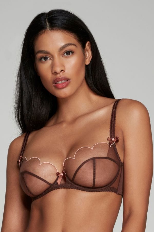 Agent Provocateur Bras Chestnut/Peach / 32 DD/E Lorna Bra - Brown/Peach