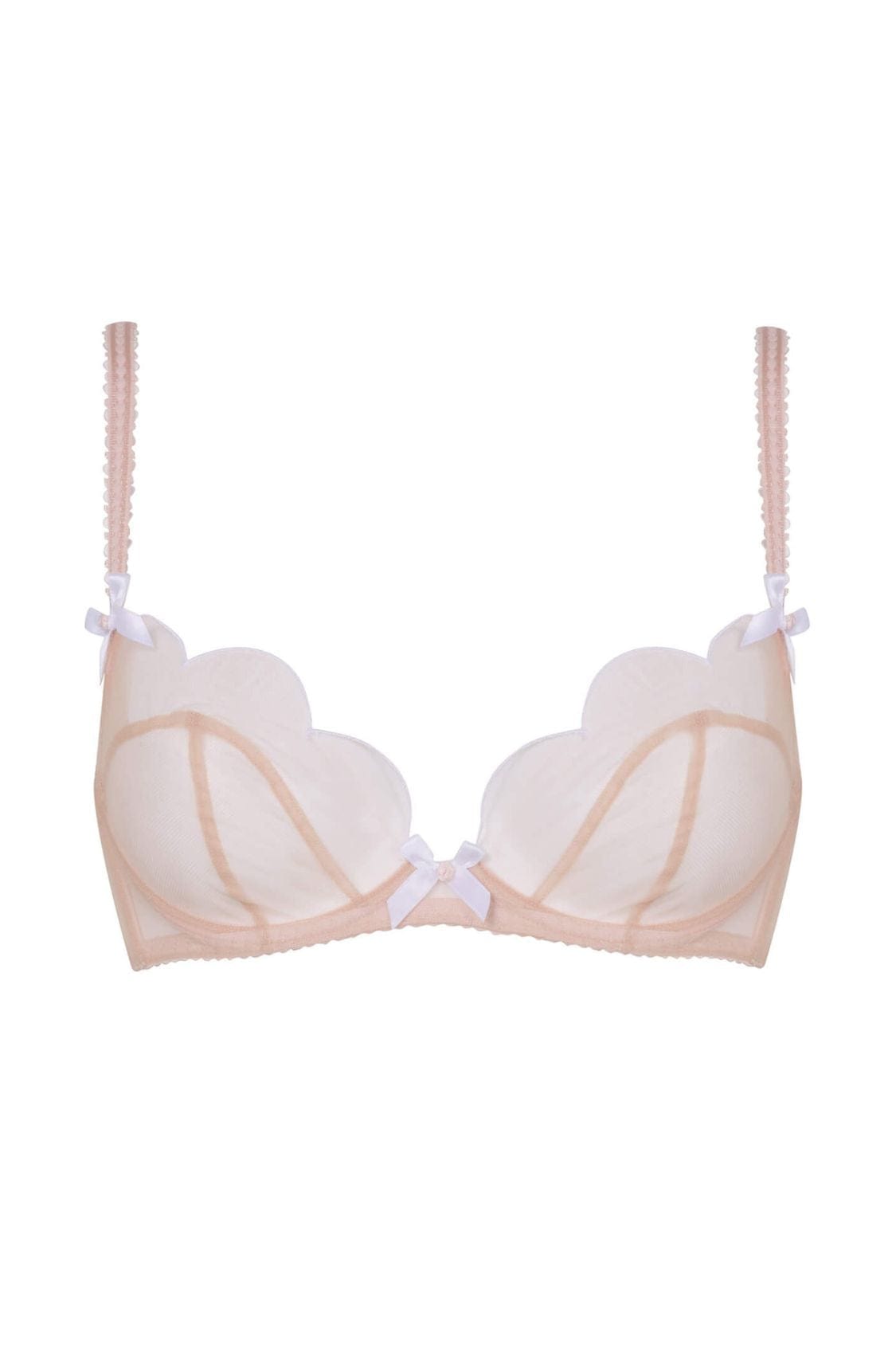 Lorna Bra - Peach/White - Chérie Amour