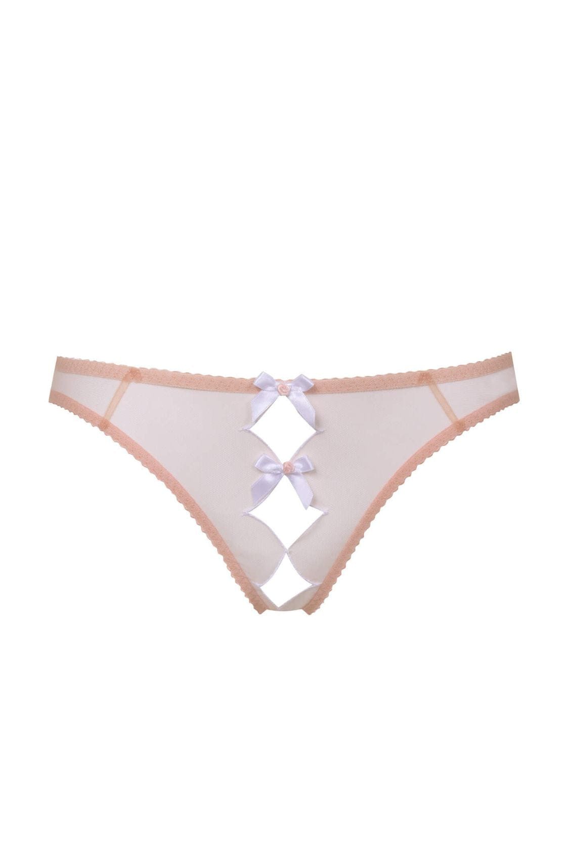 Agent Provocateur Panty Lorna Ouvert - Sand/White
