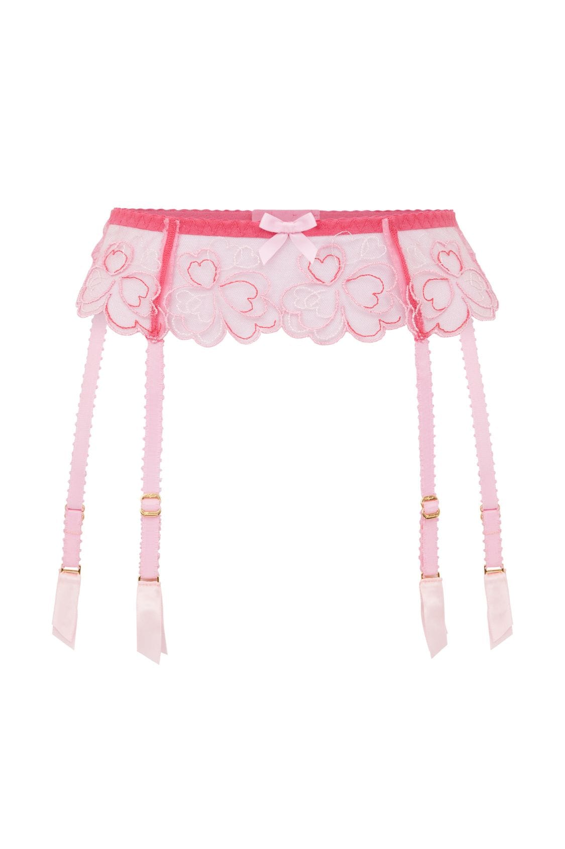 Agent Provocateur Suspender Maysie Suspender - Fuchsia/Baby Pink