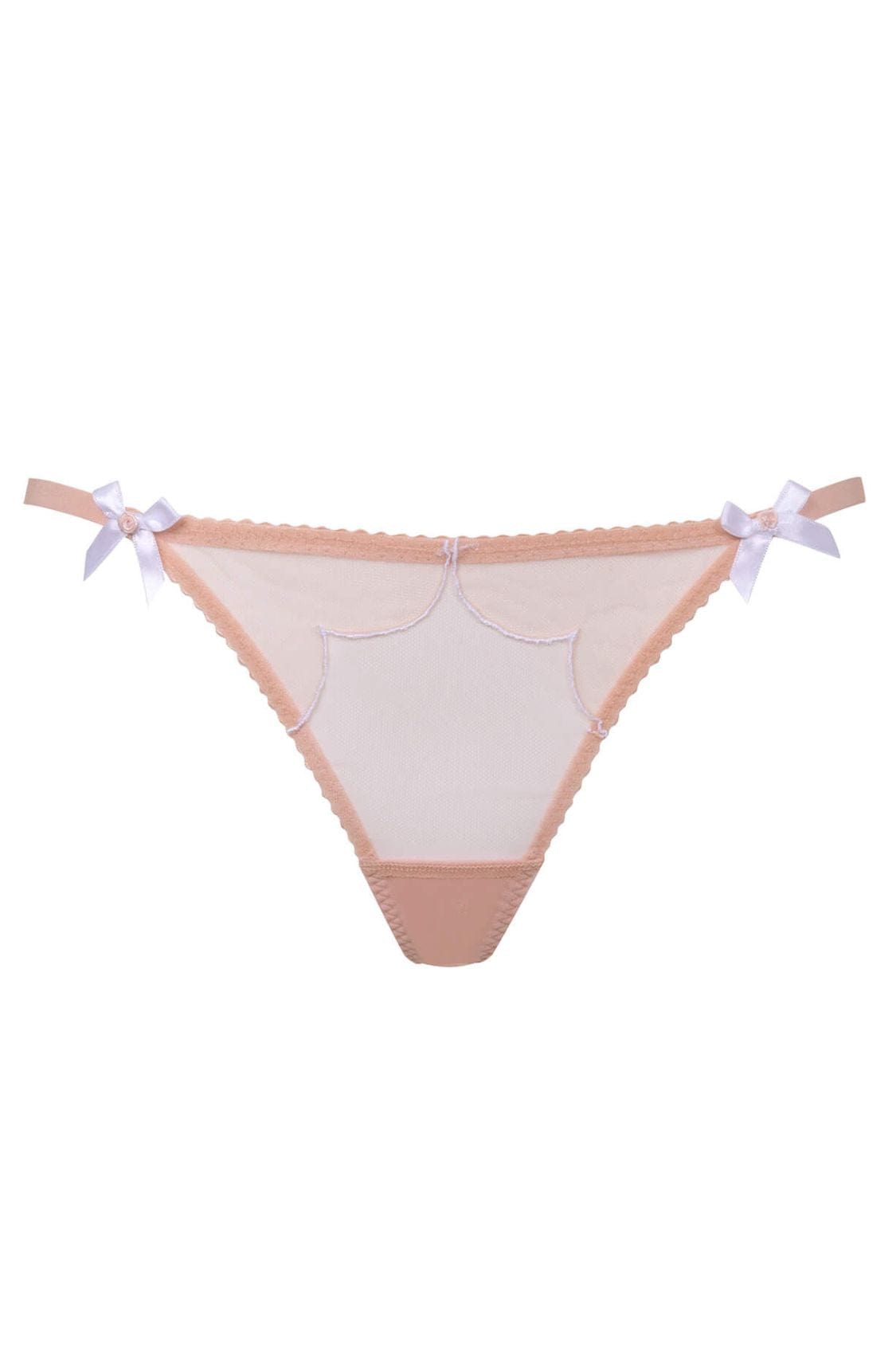 Lorna Thong - Peach/White - Chérie Amour