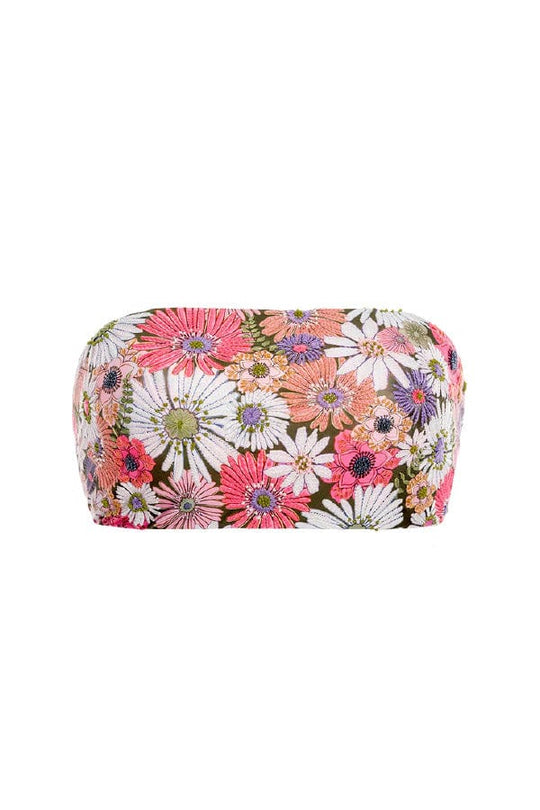 Georgina Handcrafted Bikini Top- Java Drop