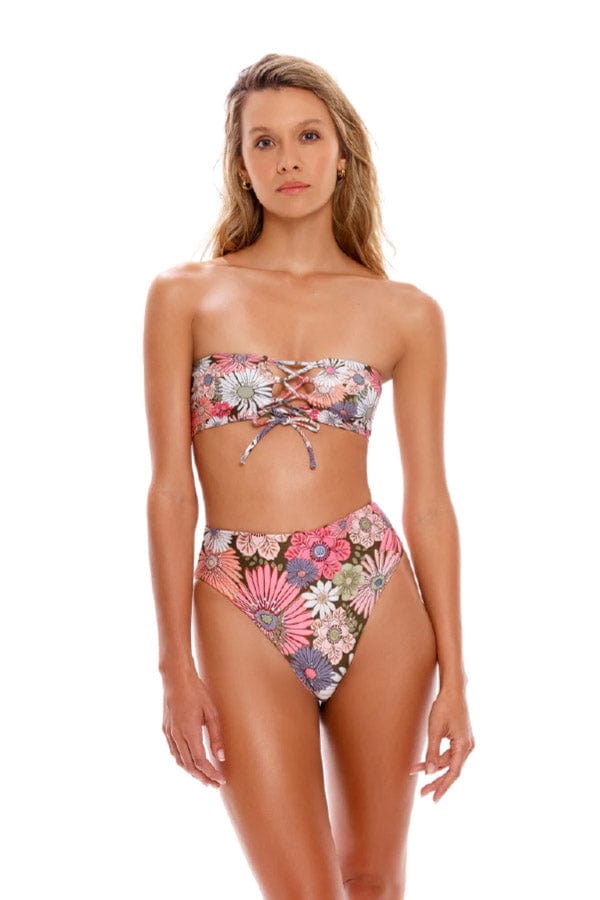 Agua Bendita Swimwear Java Drop / S Penelope Reversible Bikini Bottom- Java Drop