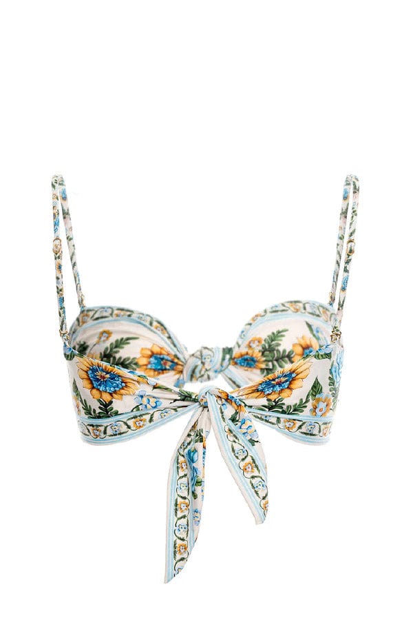 Agua Bendita Swimwear Lucille Bikini Top- Aine Drop