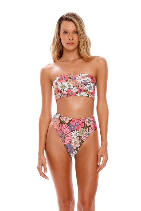 Agua Bendita Swimwear Penelope Reversible Bikini Bottom- Java Drop