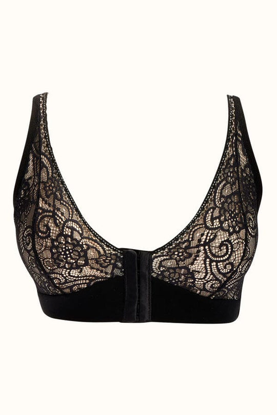 JamieLee Front Closure Lace Bra - Black
