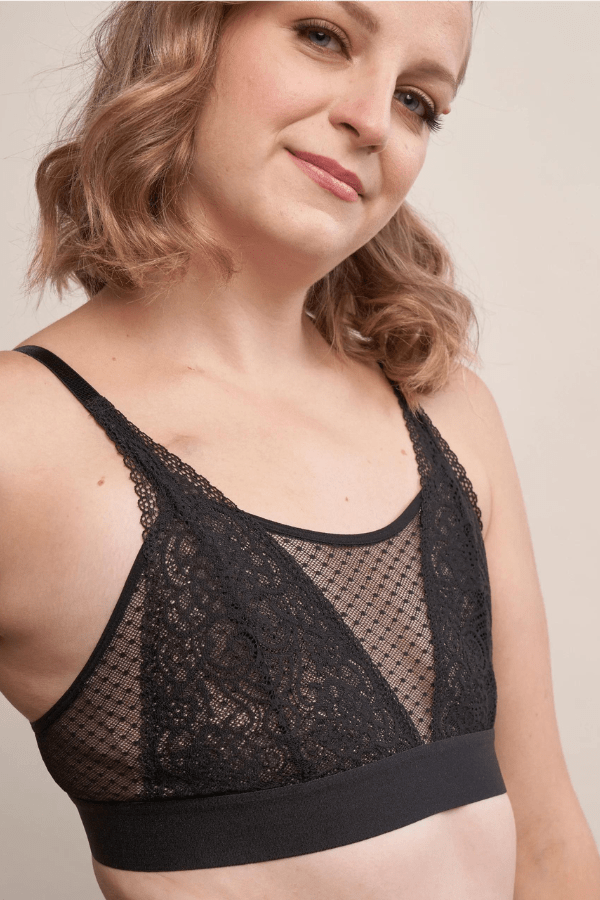 AnaOno Bras Maggie Lace Bralette - Black