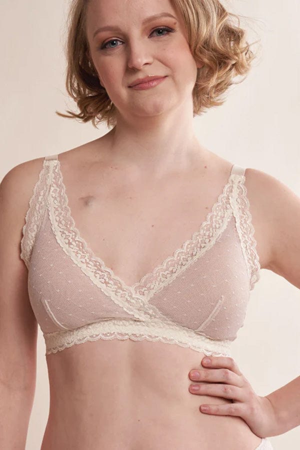 AnaOno Bras Susan Wrap Front Bra- Ivory