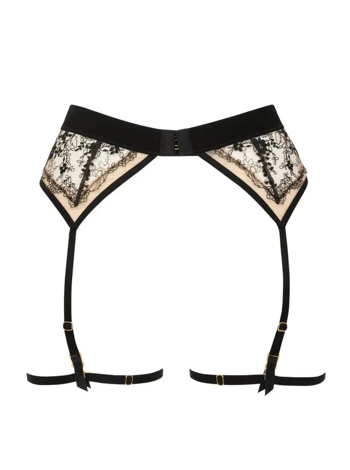 Atelier Amour Lingerie Après Minuit Suspender Belt- Black