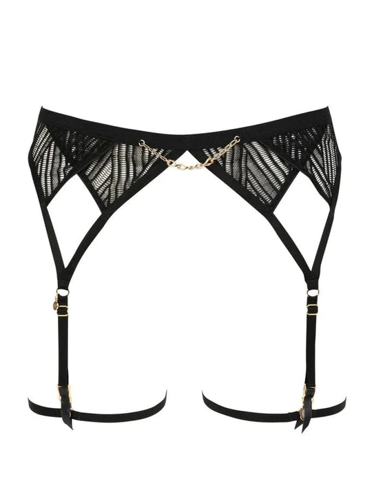 Onde Sensuelle Suspender Belt- Black