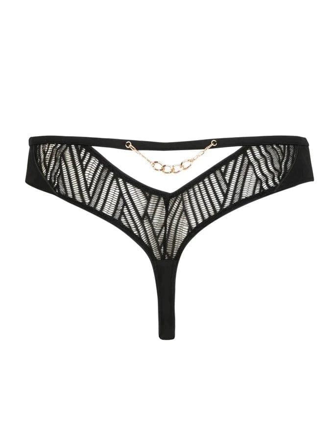 Atelier Amour Lingerie Onde Sensuelle Tanga- Black