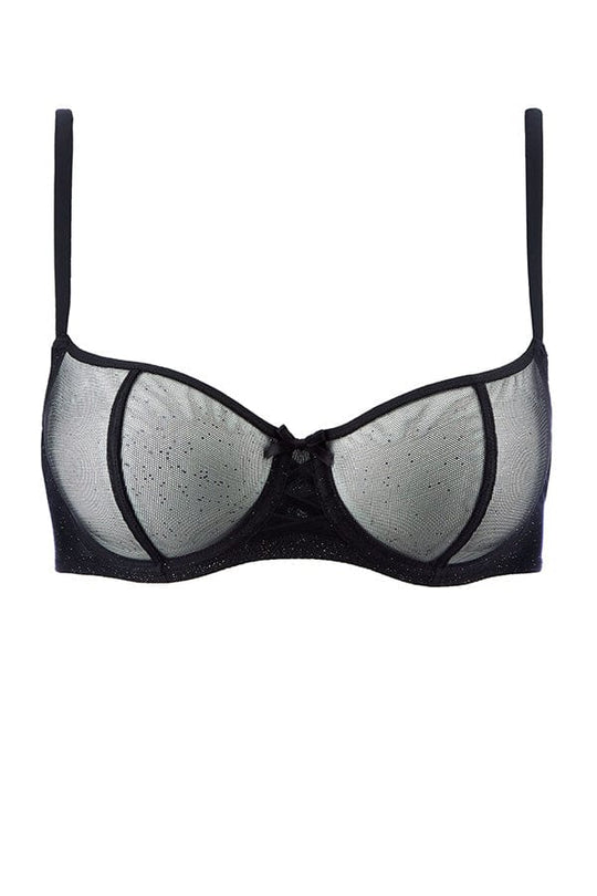 Nudessence Half Cup Bra- Black