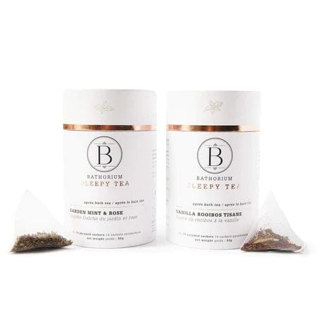 Bathorium Bath &amp; Body Apres Bath Sleepy Time Pyramid Tea - Garden Mint + Rose