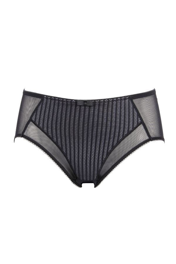 Berlei Brief Beauty Stripe Deep Brief- Black