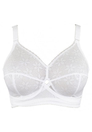 Non wired bra in white - Classic Cotton Support