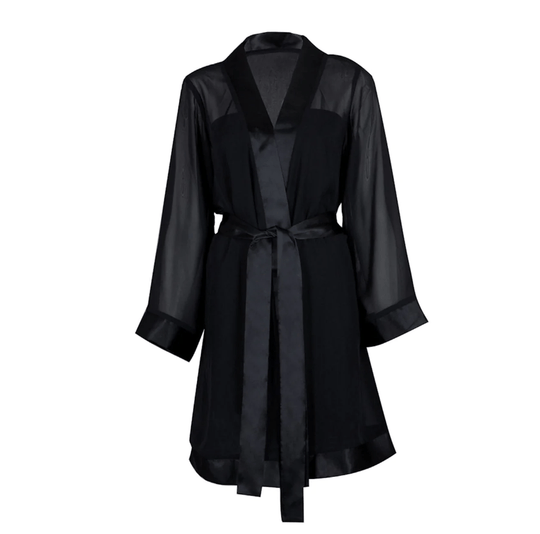 Chiffon Kimono - Black