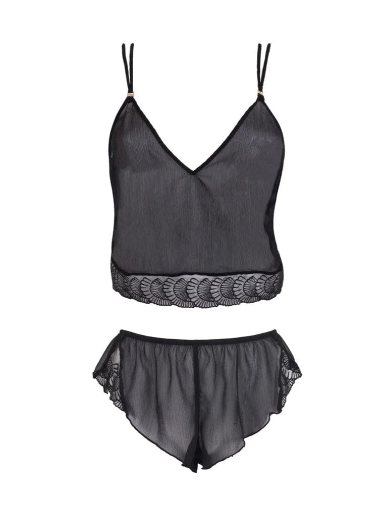 Bluebella Lingerie Black / S Florence Crop Cami and Short