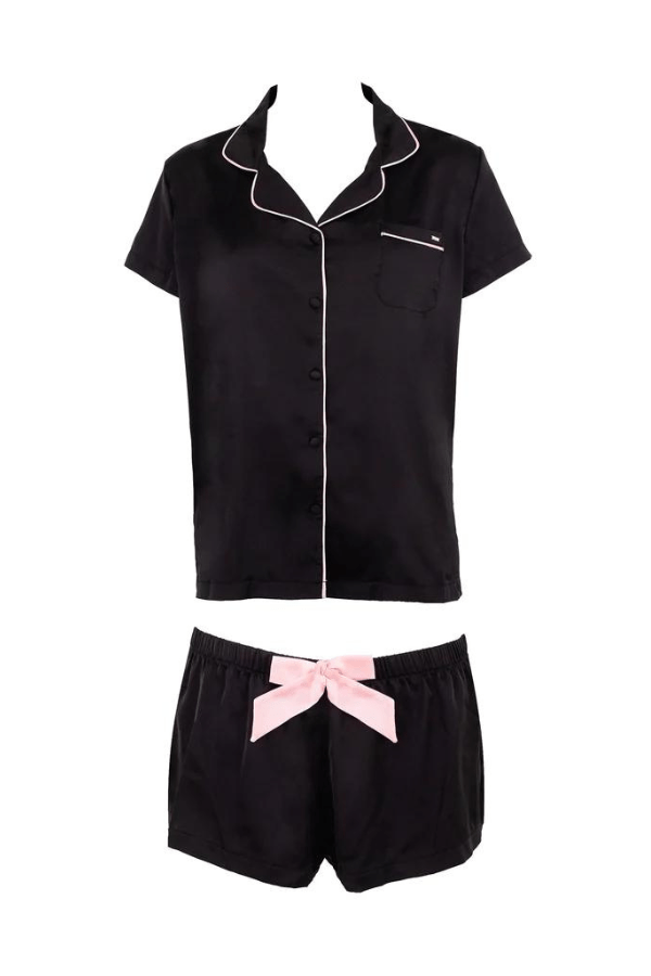 Pajama Set Shorts - Black –