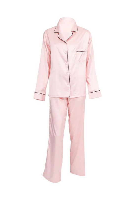 Claudia Shirt & Trouser PJ Set- Pink