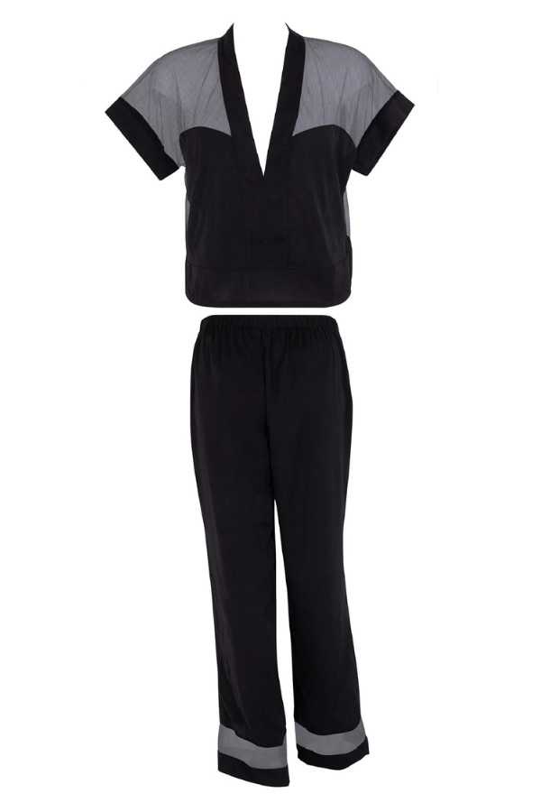 Bluebella Set Richmond Long PJ Set - Black