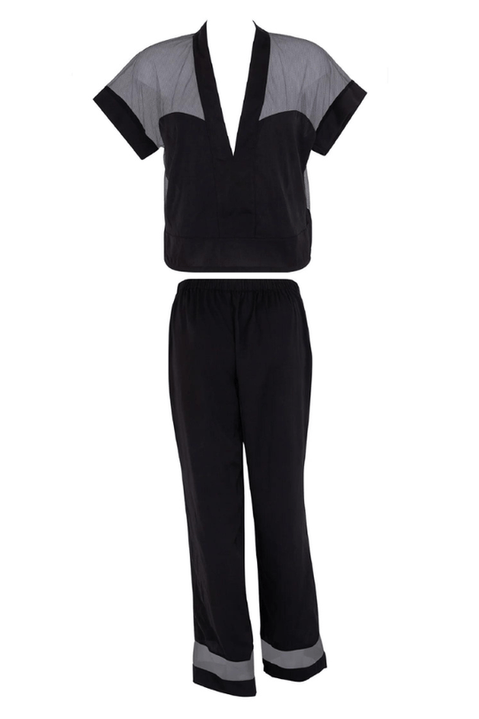 Richmond Long PJ Set - Black