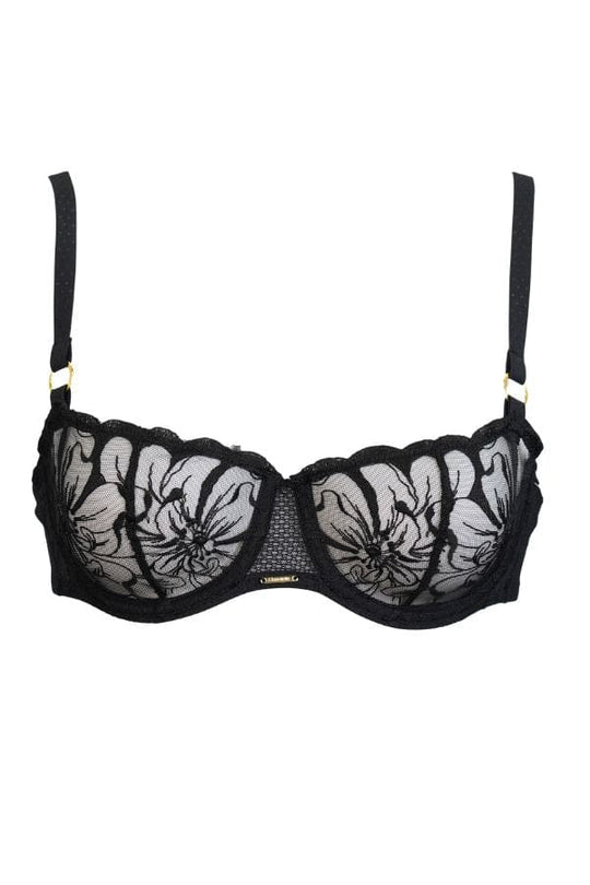 Fleurs Demi Bra- Black