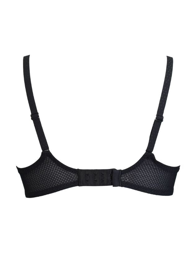 Chantelle Bras Fleurs Plunging T-Shirt Bra- Black