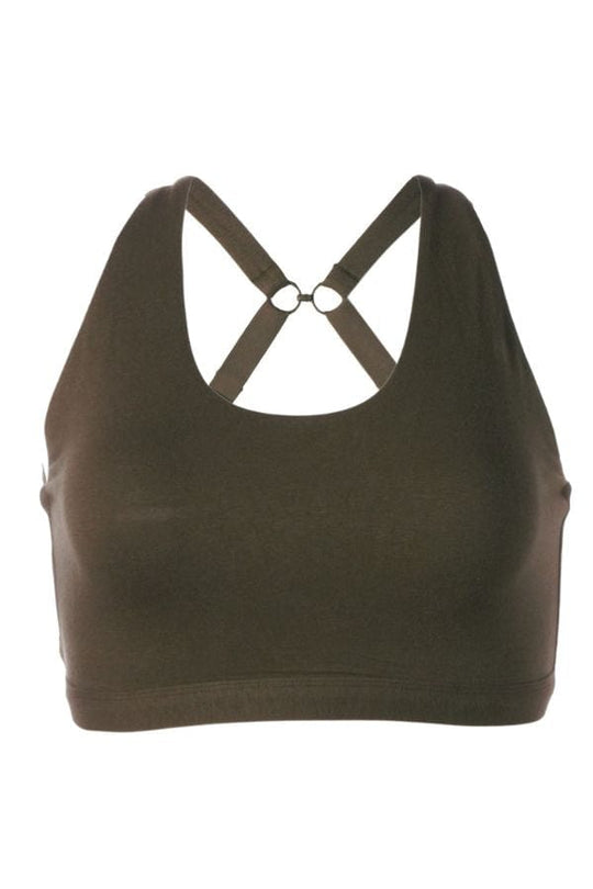 Cotton Comfort 2-Pack Lounge Bra - Olive Night/Blushing Rose