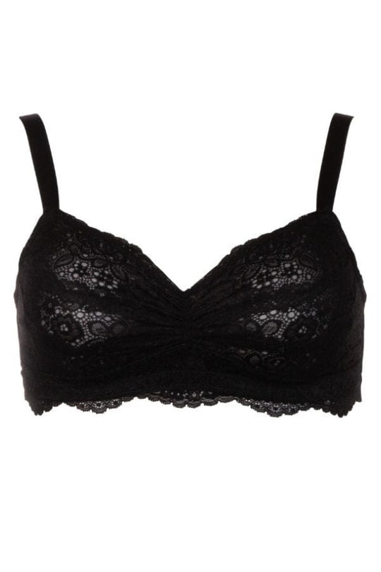 Luxe Lace Wireless Bralette - Black