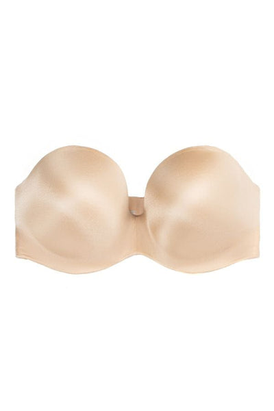 Victoria's Secret 36D Bombshell Bra Multi-Way Strapless Nude Beige