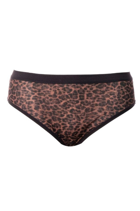 Sheer Mesh High Cut Brief - Designer Leo