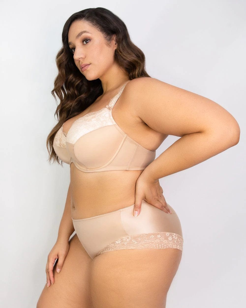 Tulip Lace Hipster - Nude - Chérie Amour